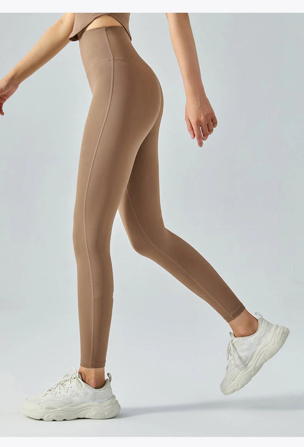 Yoga pants with no awkward lines, tight fitting, high elasticity, high strength, naked sensation, quick drying, fitness training Buyfinity