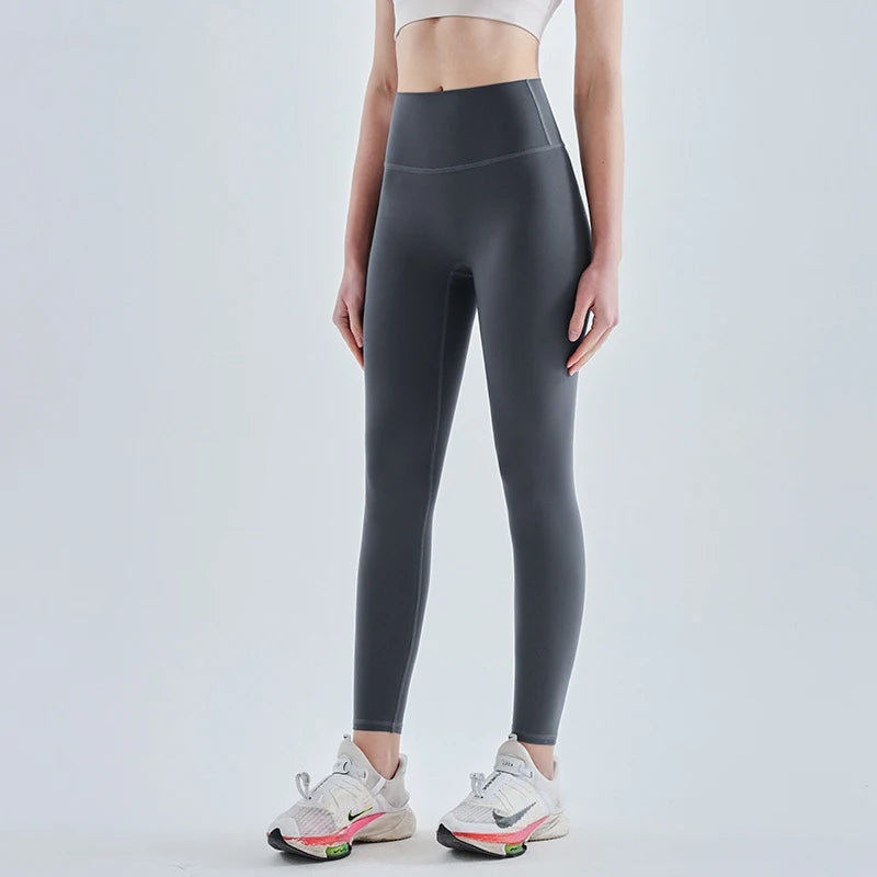 Yoga pants with no awkward lines, tight fitting, high elasticity, high strength, naked sensation, quick drying, fitness training Buyfinity