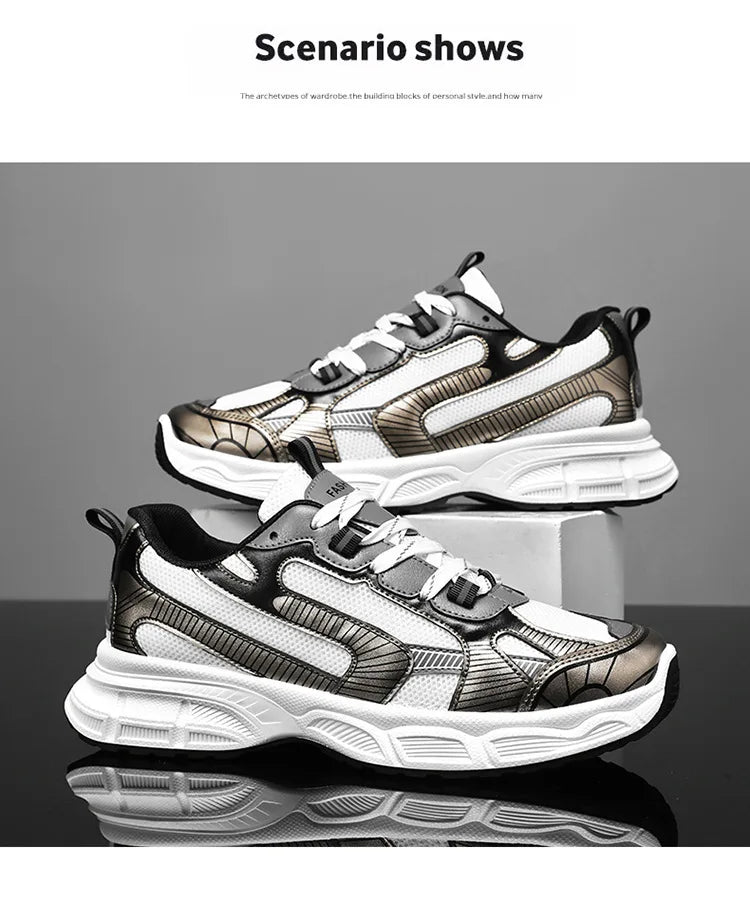 Sneakers Women Trends  Platform Shoes Lightweight Outdoor Sports Shoes Breathable Running Shoes Lace Up Casual Buyfinity
