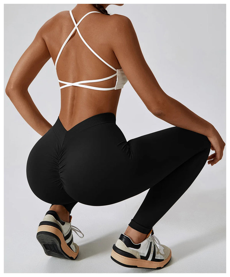 Yoga Pants Rear Rolled buttocks Peach Buttocks Women For Fitness High Waist Long Pants Women Hip Push UP Gym Women's Leggings Buyfinity