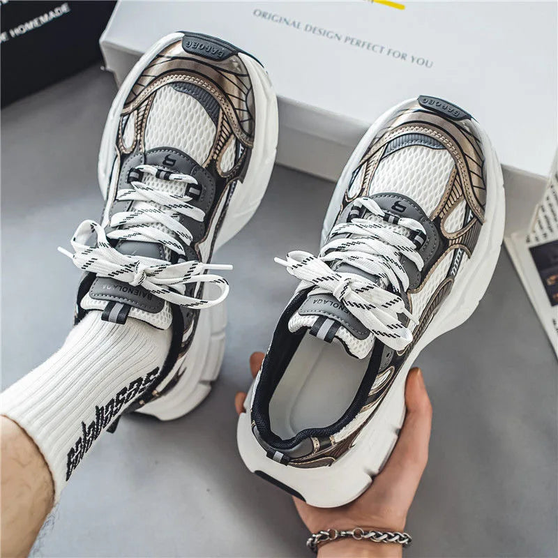 Sneakers Women Trends  Platform Shoes Lightweight Outdoor Sports Shoes Breathable Running Shoes Lace Up Casual Buyfinity
