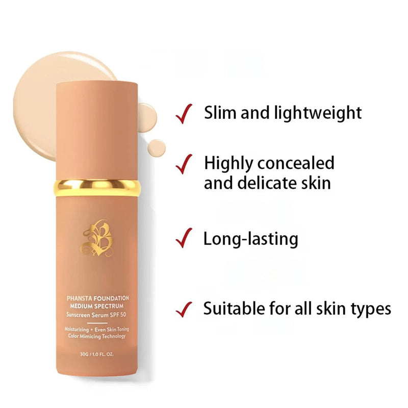 (1/6 PC) 2024 Hot Foundation 4 In 1 Spectrums 4 In 1 Light Spectrums Foundation With SPF50+ Longwearing Buyfinity