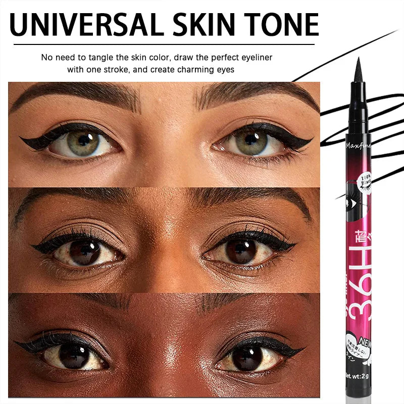 Long Lasting Quick Drying Waterproof Easy To Color Non Smudging Smooth Liquid Eyeliner Buyfinity