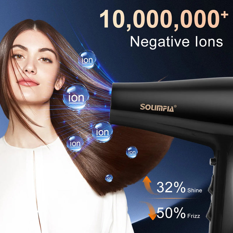 6-Level Professional Hair Dryer Salon Industrial Grade Quick Drying High Temperature Hair Styling Tool Barbecue for Home Buyfinity