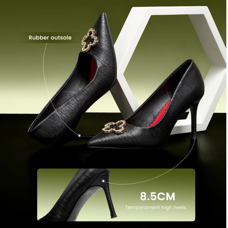 Heels CHCH Women's New High Quality Glitter Evening Shoes Women's Party Wedding Shoes 9cm Buyfinity