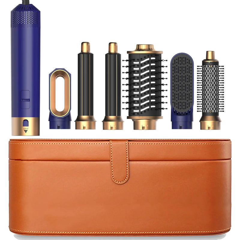 6 in 1 Hair Dryer Brush Detachable Airflow Comb Curler Straightening Brush Heat Control Styler for Smooth Hair Buyfinity
