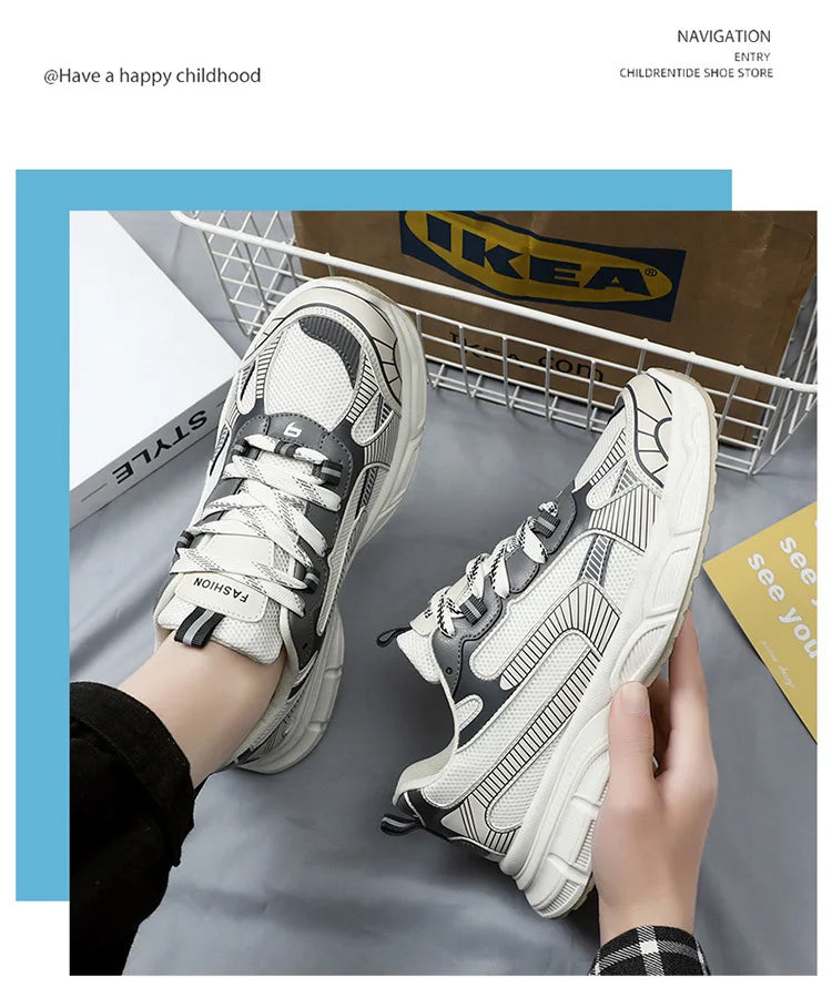 Sneakers Women Trends  Platform Shoes Lightweight Outdoor Sports Shoes Breathable Running Shoes Lace Up Casual Buyfinity