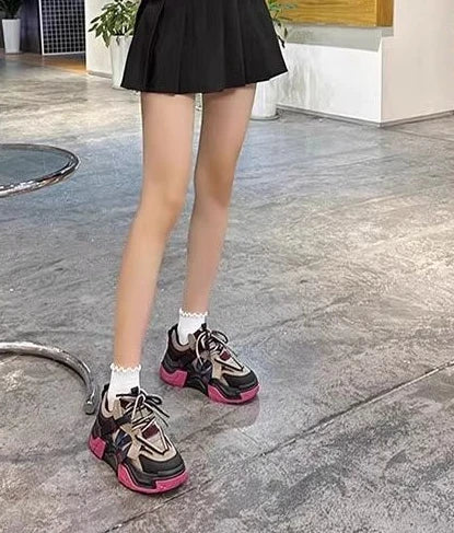 Sneakers Woman Footwear High on Platform Athletic Sports Spring Autumn Shoes for Women Trends 2024 Deals Korean New Casual Light Buyfinity