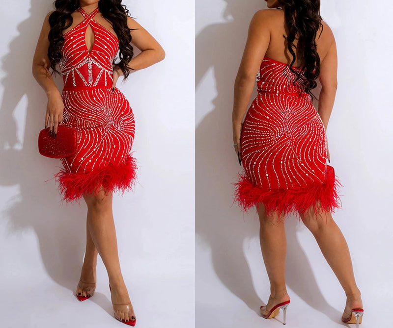 Sparkly Diamonds Elegant Dress Women For Wedding Party Cocktail Prom Dress Rhinestone Sheer Mesh Sexy Formal Evening Dresses Buyfinity