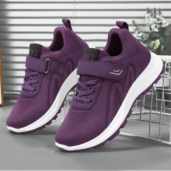 Women's Sports Shoes Running Shoes Ladies Breathable Sneakers Summer Light Mesh Outdoor Non-slip Leisure Lace Up Training Shoes Buyfinity