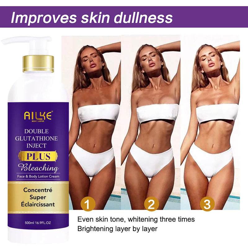 AILKE Whitening, Dark Spot & Sun Spot Removal Set, Brightening Shades, With Double Glutathione, Highly Concentrated Skin Care Buyfinity