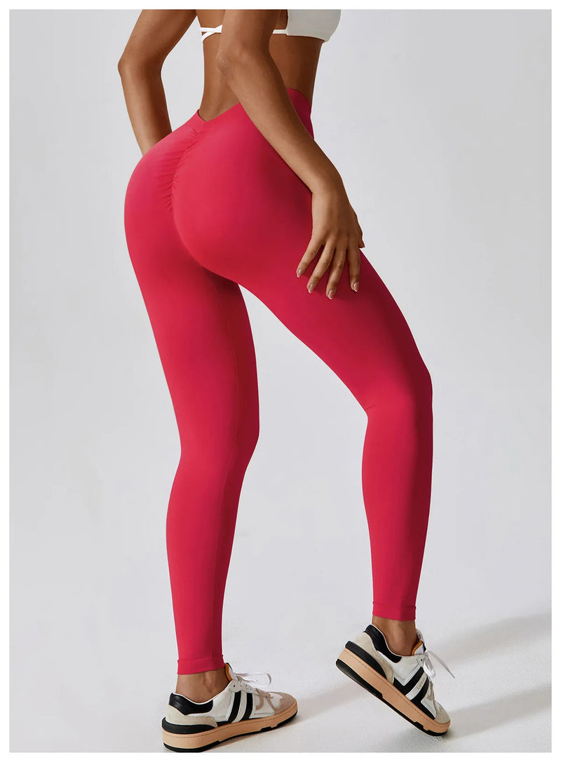 Yoga Pants Rear Rolled buttocks Peach Buttocks Women For Fitness High Waist Long Pants Women Hip Push UP Gym Women's Leggings Buyfinity