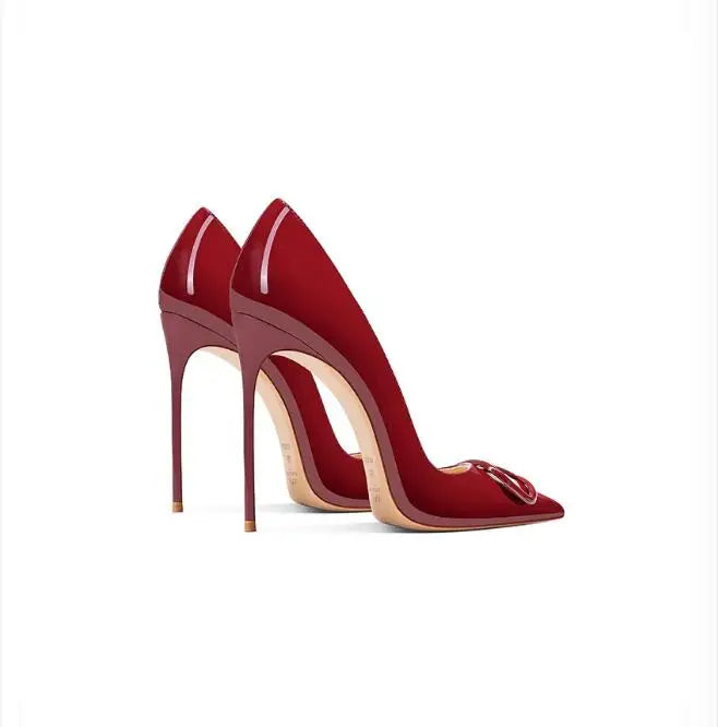 Women's Leather High Heels, Luxurious and Elegant Shoes, Shallow Mouth, Fashionable, Wedding Buyfinity
