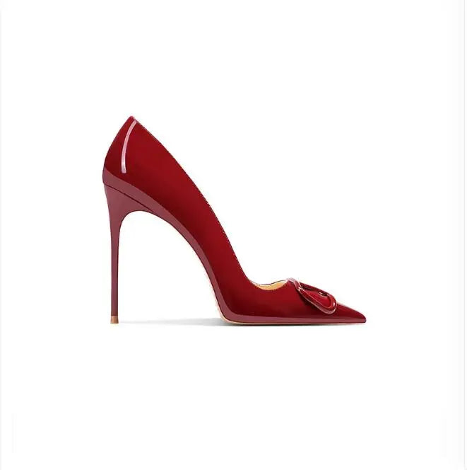 Women's Leather High Heels, Luxurious and Elegant Shoes, Shallow Mouth, Fashionable, Wedding Buyfinity