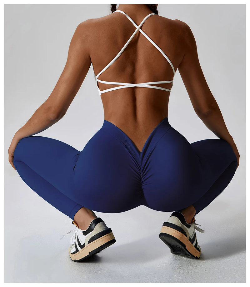 Yoga Pants Rear Rolled buttocks Peach Buttocks Women For Fitness High Waist Long Pants Women Hip Push UP Gym Women's Leggings Buyfinity