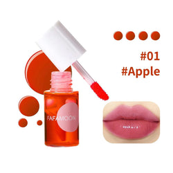 4 color Fruity Lip Tint Water Gloss Tint,Moisturizing Waterproof Liquid Lipstick, Non-Stick,High Pigment,Long-Lasting Colors Buyfinity