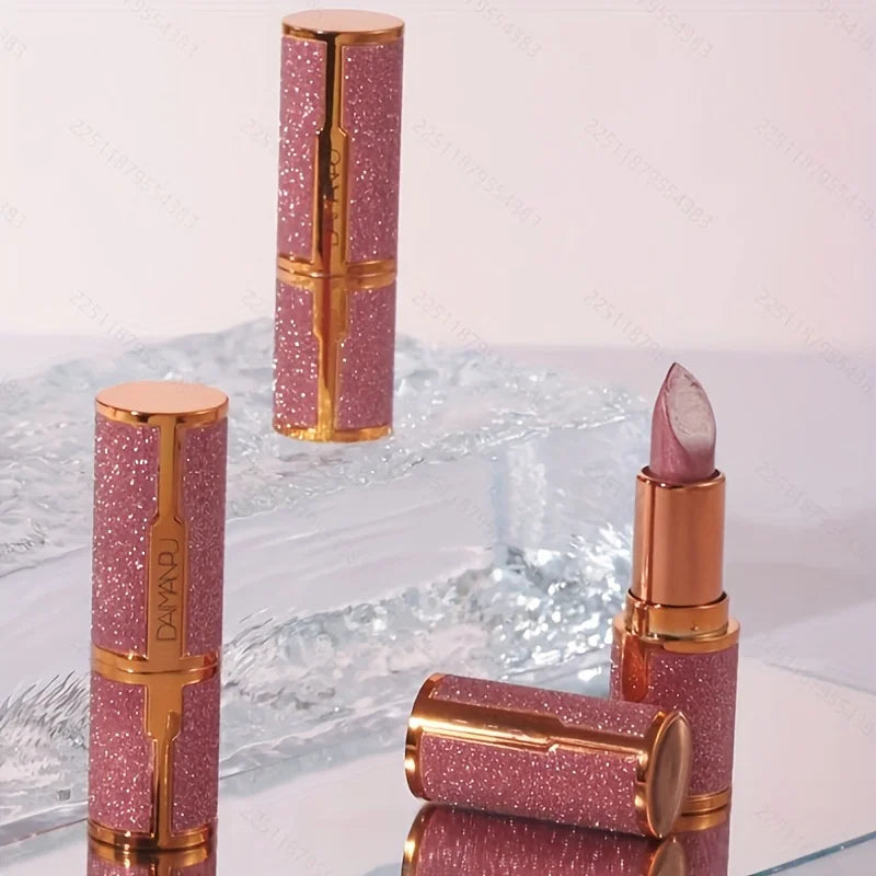 Rose smoke powder, bright starry sky, glossy velvet texture, durable, make your lips shiny, waterproof, anti-fouling. Buyfinity