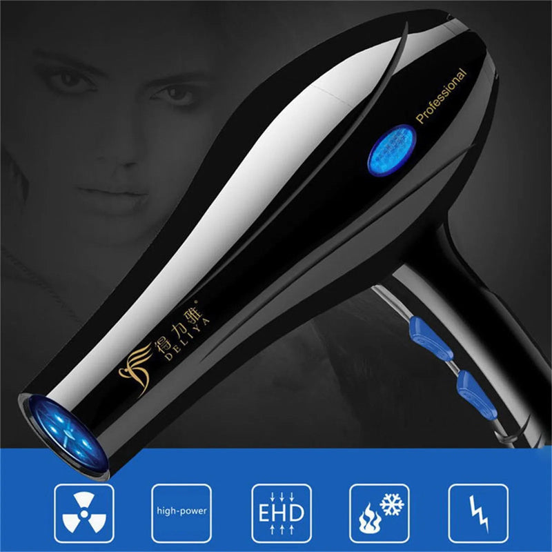 Hair Dryer 2200W Professional Powerful Hair Dryer Fast Heating Hot And Cold Adjustment Ionic Air Blow Dryer with Air Collecting Buyfinity