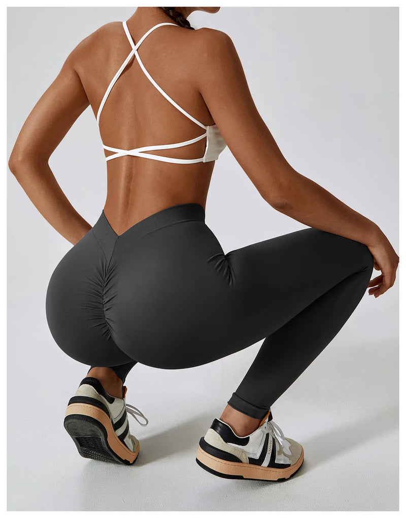 Yoga Pants Rear Rolled buttocks Peach Buttocks Women For Fitness High Waist Long Pants Women Hip Push UP Gym Women's Leggings Buyfinity