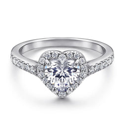 Store discount of $10 FIRERING 100% True Pink Heart Moissanite Rings 1-2ct GRA Certificate Ring Women Jewelry S925 Silver Buyfinity