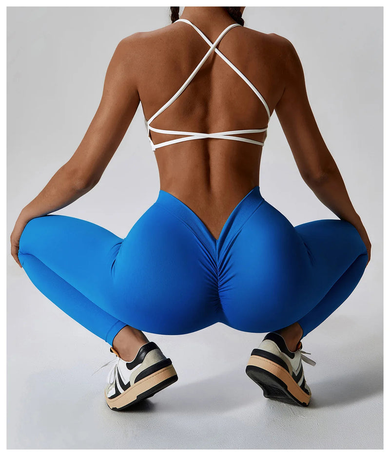 Yoga Pants Rear Rolled buttocks Peach Buttocks Women For Fitness High Waist Long Pants Women Hip Push UP Gym Women's Leggings Buyfinity