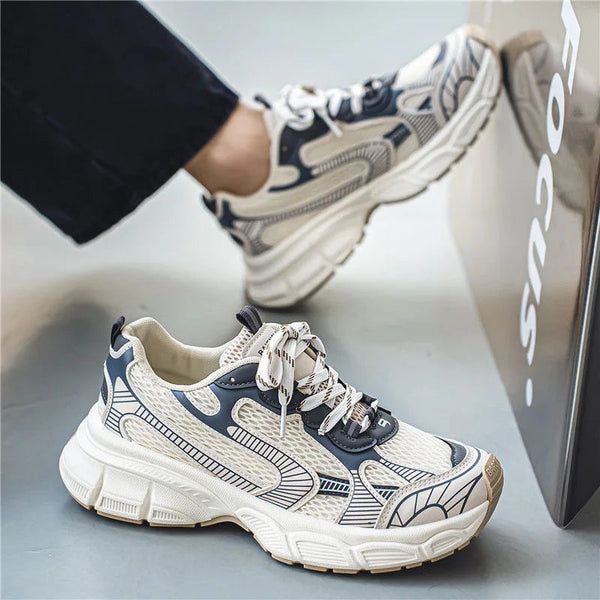 Sneakers Women Trends  Platform Shoes Lightweight Outdoor Sports Shoes Breathable Running Shoes Lace Up Casual Buyfinity