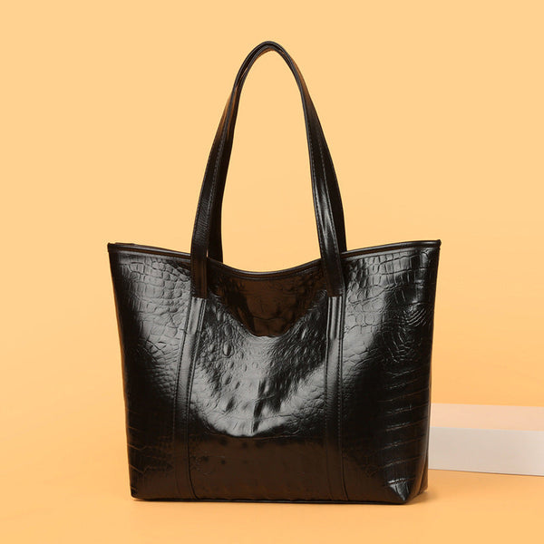 Women's Soft Leather Portable Large Capacity Shoulder Bag Buyfinity