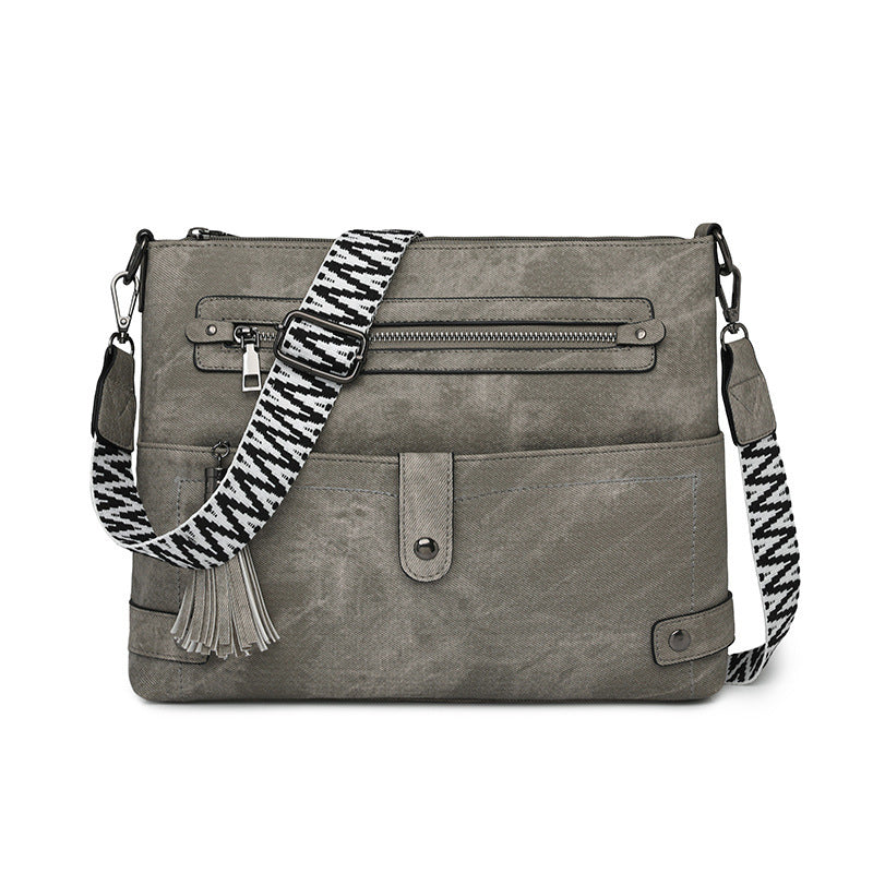 Retro Washed Leather Shoulder Messenger Bag Buyfinity