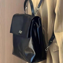 Korean Style Retro High-grade Oil Wax Leather Backpack Buyfinity