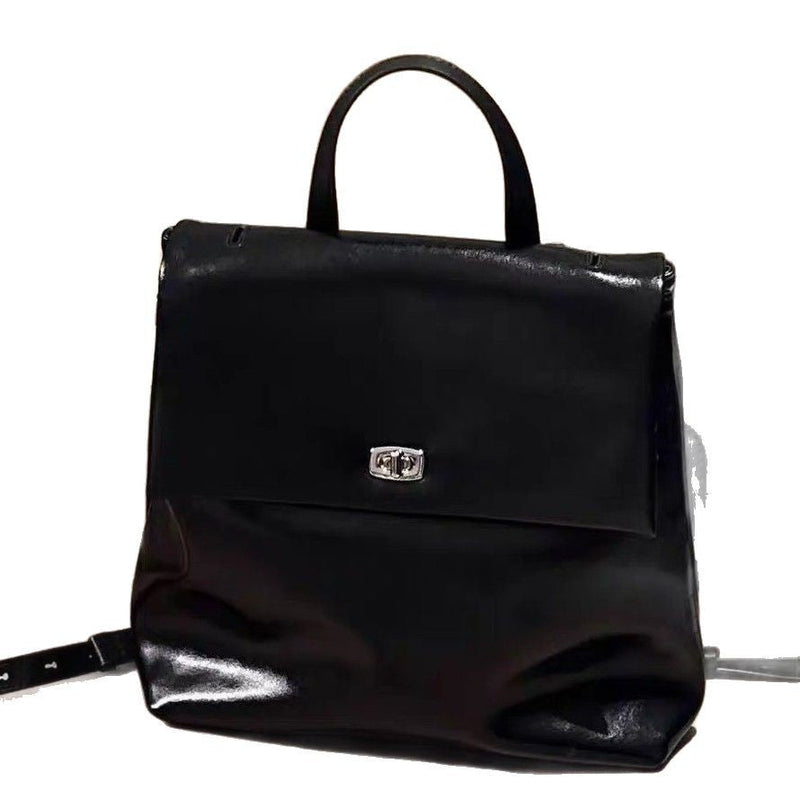 Korean Style Retro High-grade Oil Wax Leather Backpack Buyfinity