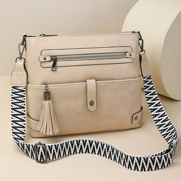 Retro Washed Leather Shoulder Messenger Bag Buyfinity